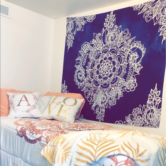 Society 6 Other - Tapestry. Cream and Blue Moroccan Pattern Tapestry